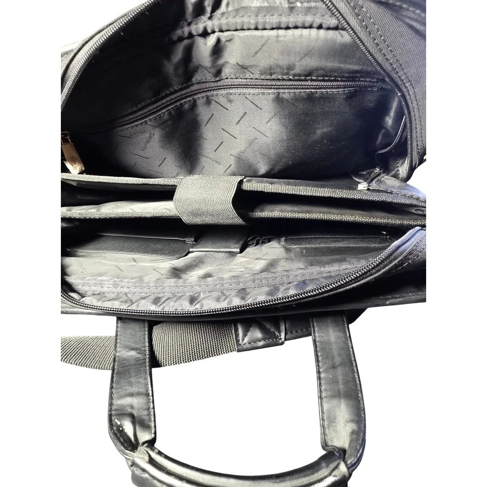Samsonite Black Ballistic Nylon Laptop Briefcase Messenger Bag Travel Work